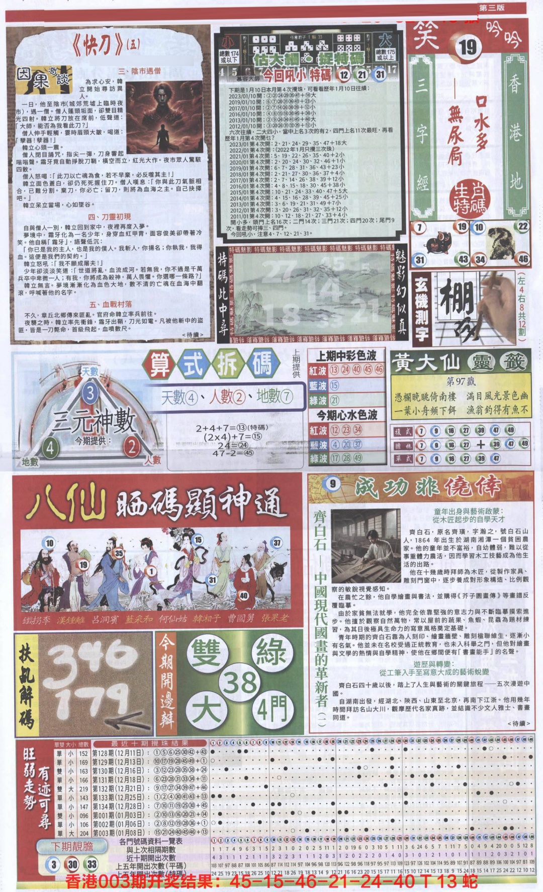 004期新报跑狗-1(正面)[图]