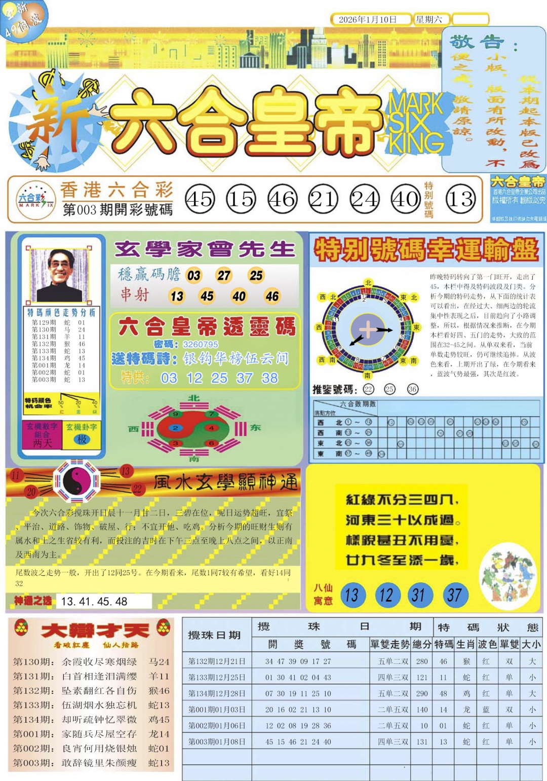 004期六合皇帝A[图]