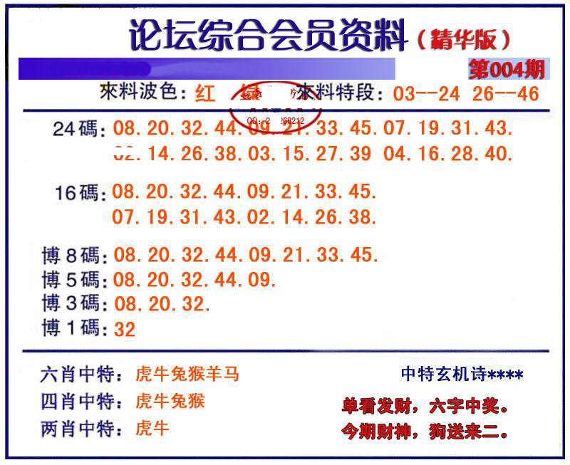 004期综合会员资料[图]