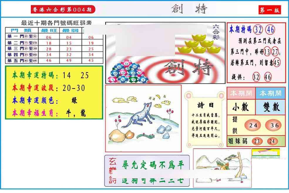 004期马经创特A(新图推荐)[图]
