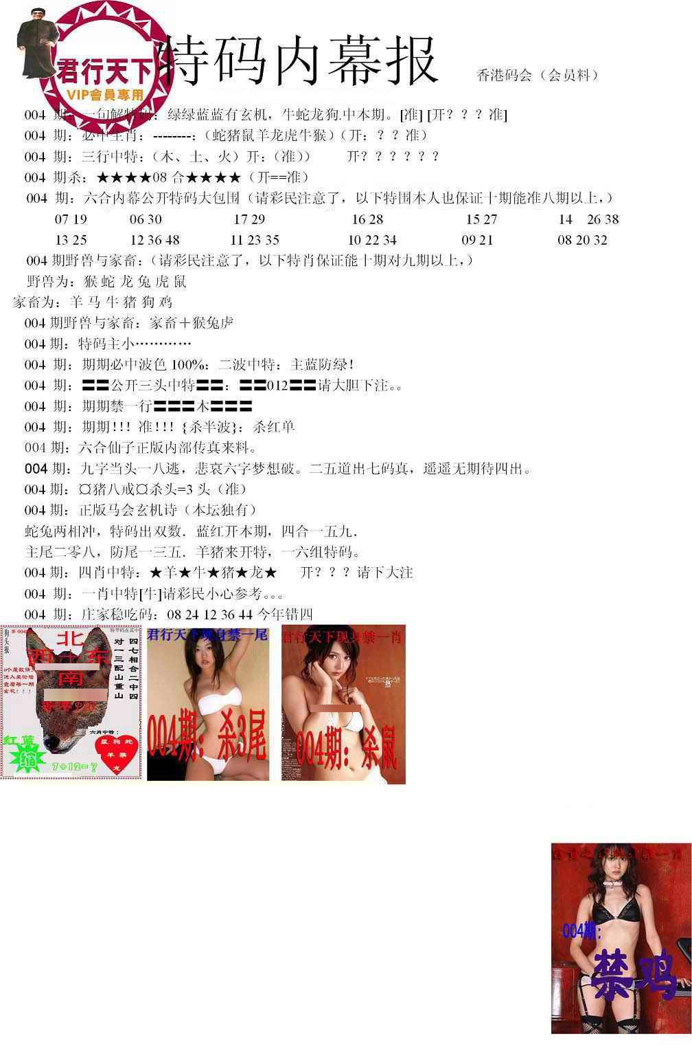 004期特码内幕报[图]