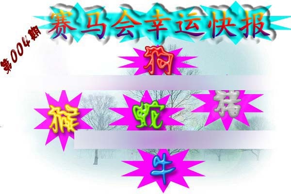 004期赛马会幸运快报[图]