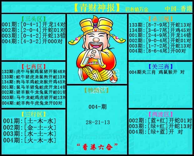 004期青财神报[图]